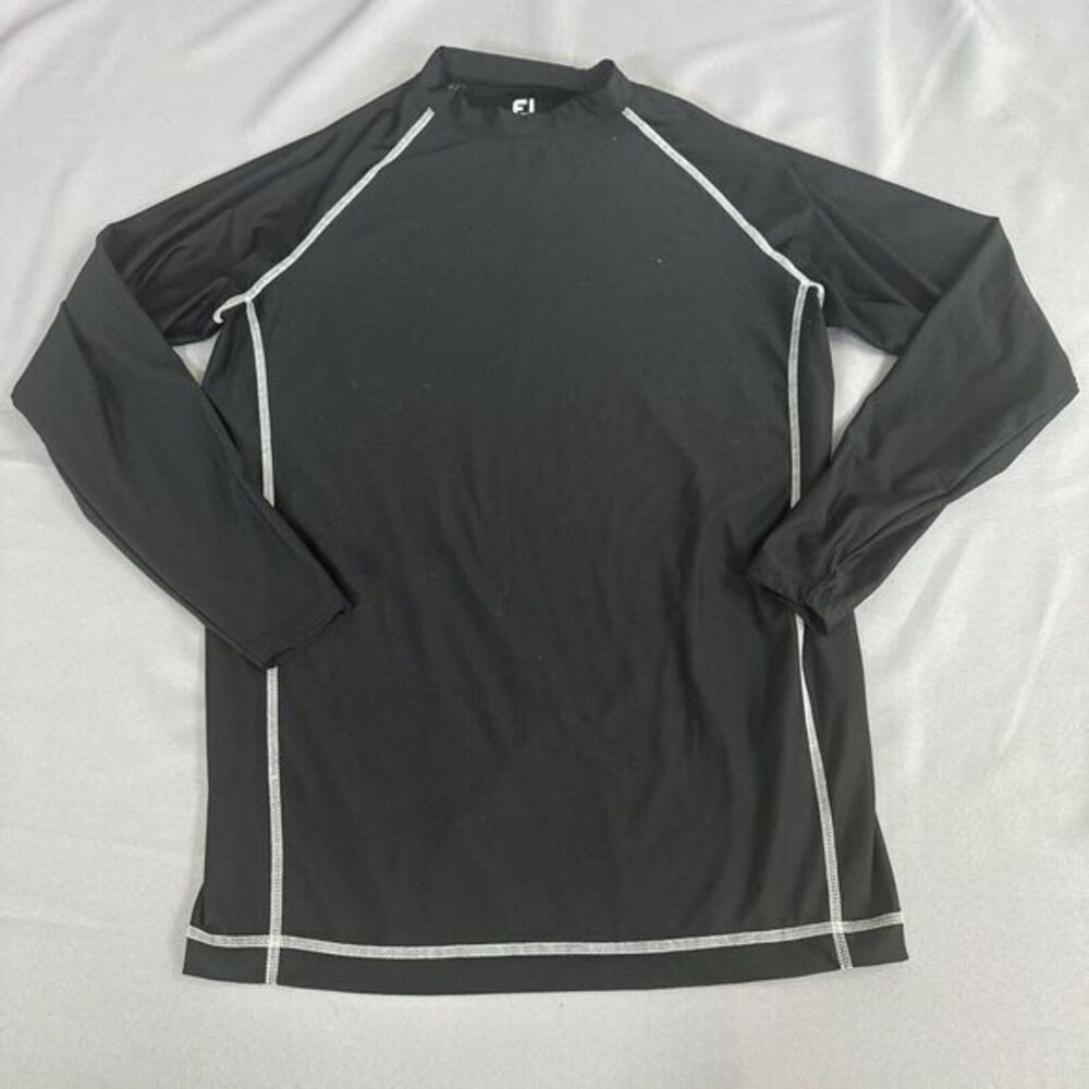 FootJoy FJ Thermal Base Layer Men's Large Black  Pullover‎ Raglan Sleeve Golf